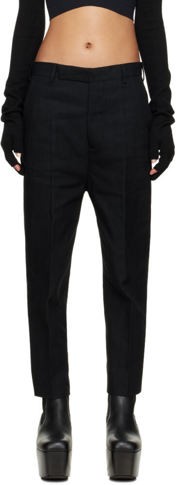 Rick Owens Black Astaires Cropped Trousers Cover