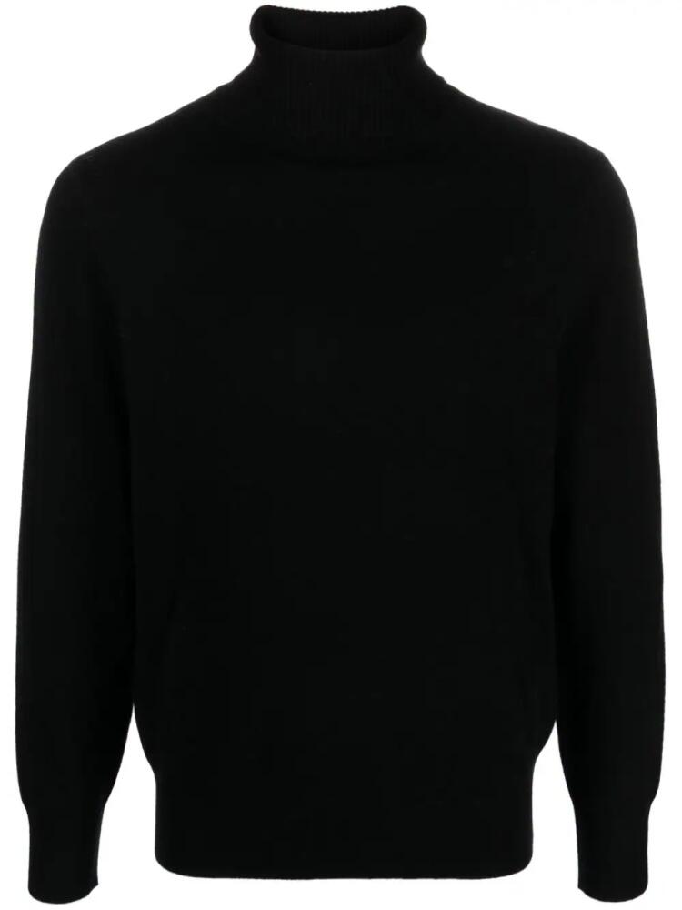 FURSAC fine-knit roll-neck jumper - Black Cover