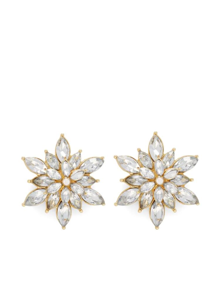 Hzmer Jewelry crystal-embellished star earrings - Gold Cover