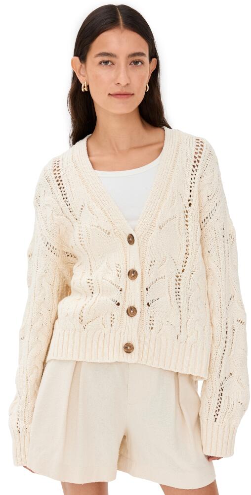 Jenni Kayne Audrey Cardigan Cream Cover