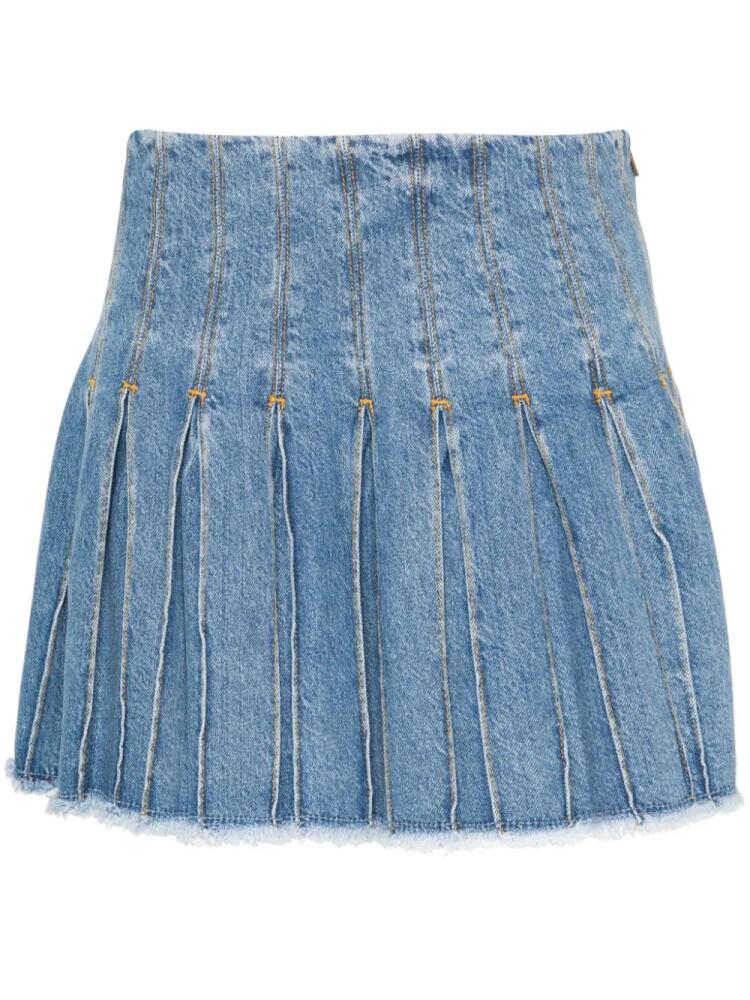 LIU JO pleated mini skirt - Blue Cover