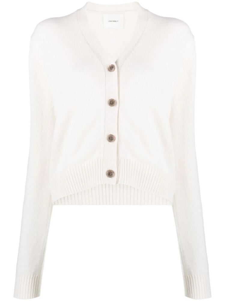 Lisa Yang Marion V-neck cardigan - White Cover