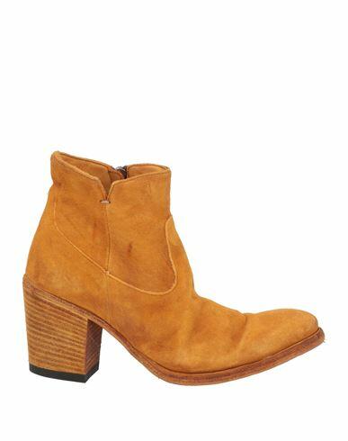 Pantanetti Woman Ankle boots Ocher Soft Leather Cover