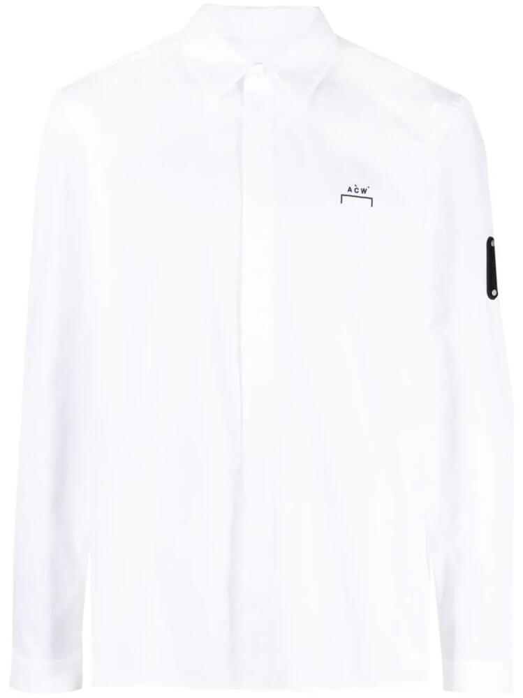 A-COLD-WALL* long-sleeve button-fastening shirt - White Cover