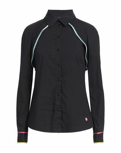 Trussardi Jeans Woman Shirt Black Cotton Cover