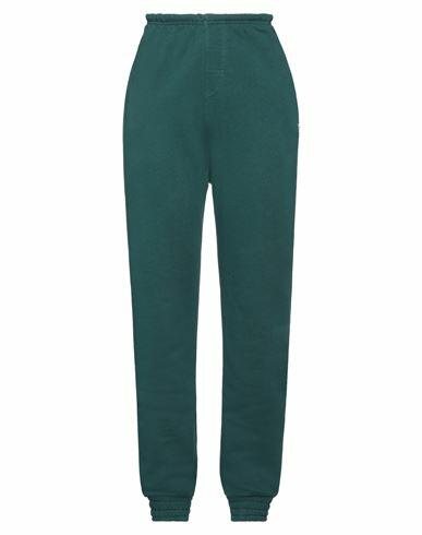 Reebok Woman Pants Dark green Cotton Cover