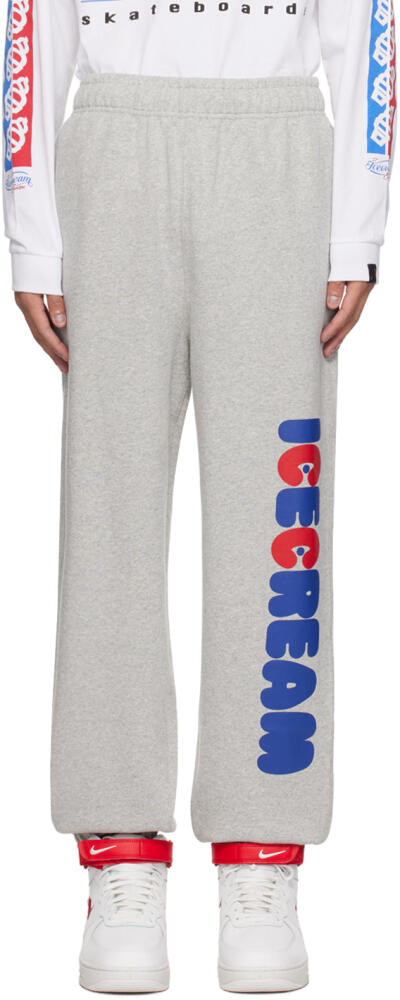 ICECREAM Gray Patch Pocket Sweatpants Cover