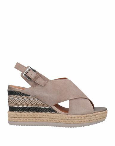 Geox Woman Espadrilles Dove grey Soft Leather Cover