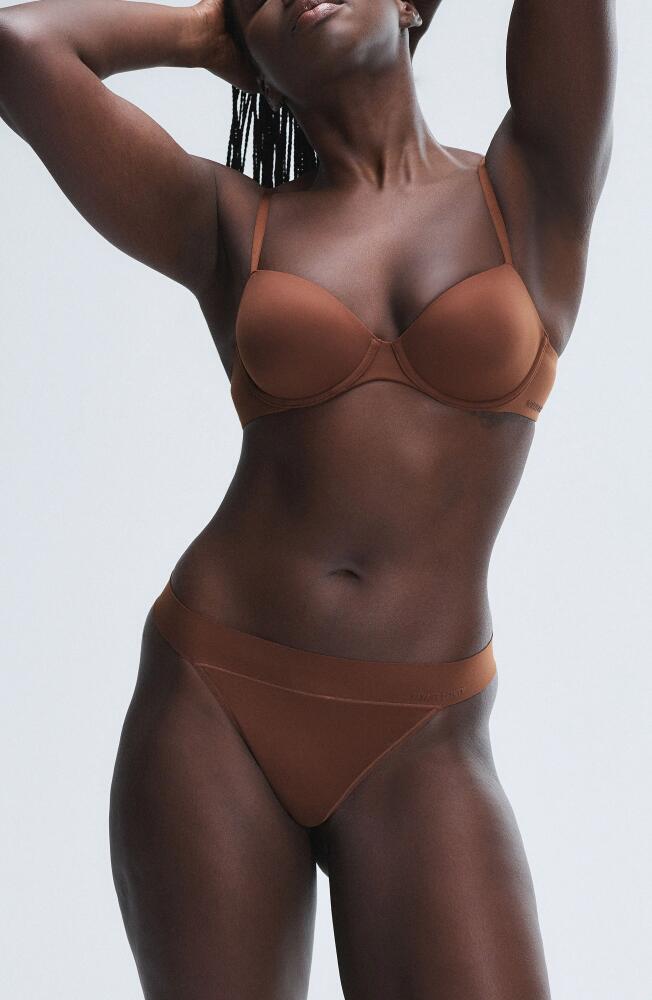 SAVAGE X FENTY Soft N' Savage Padded Demi Bra in Brown Sugar Nude Cover