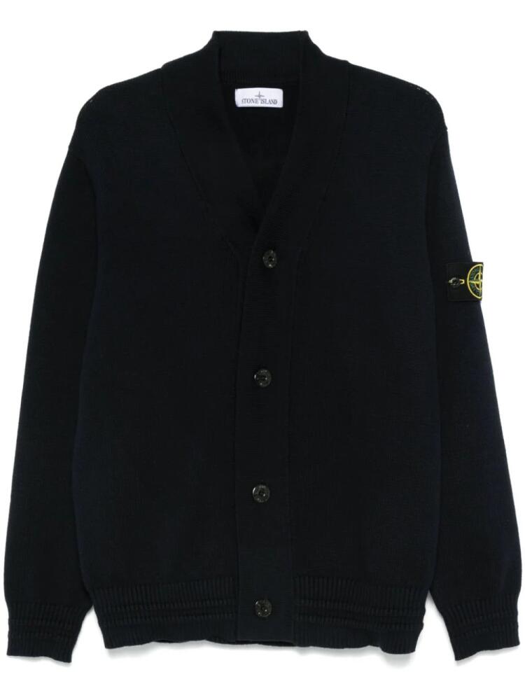 Stone Island Compass-badge cardigan - Blue Cover