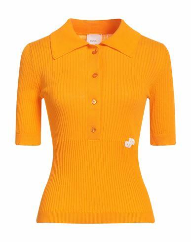 Patou Woman Sweater Orange Cotton Cover