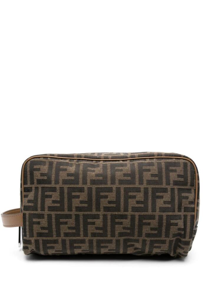 FENDI FF-motif wash bag - Black Cover