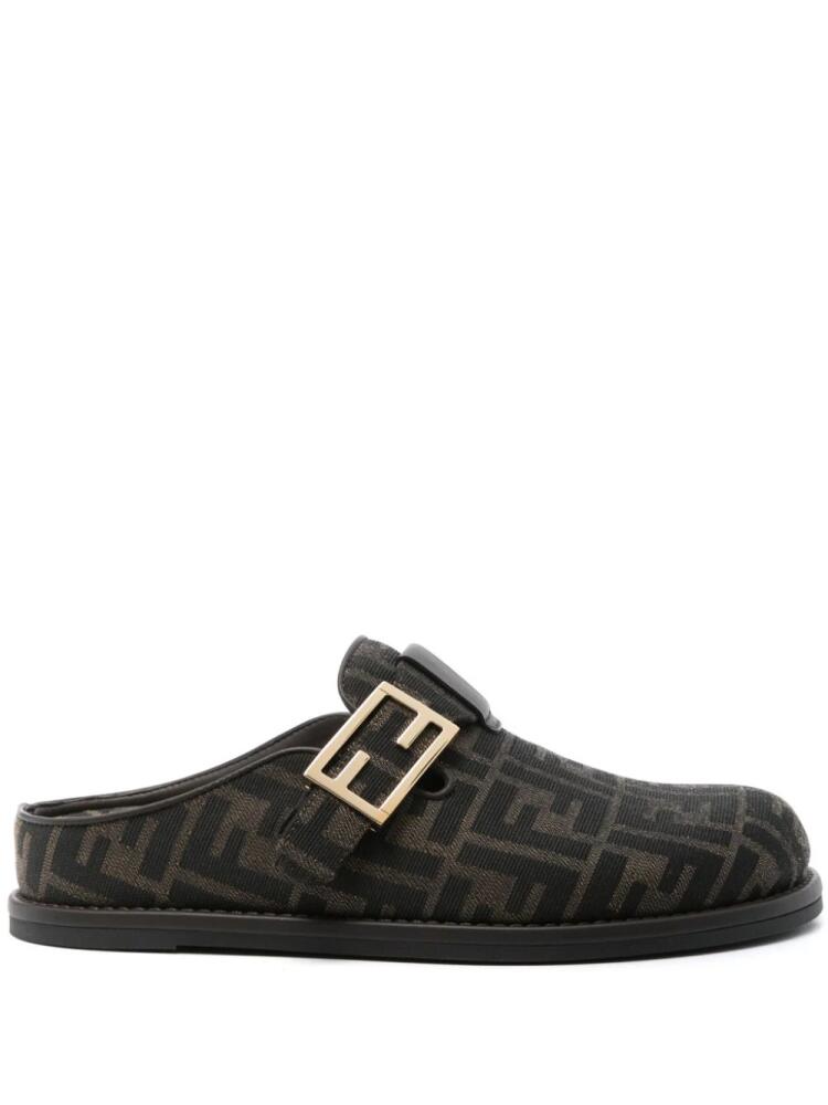 FENDI Feel FF-motif mules - Brown Cover