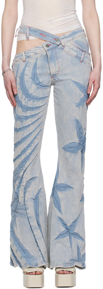 Masha Popova Blue Cutout Jeans Cover