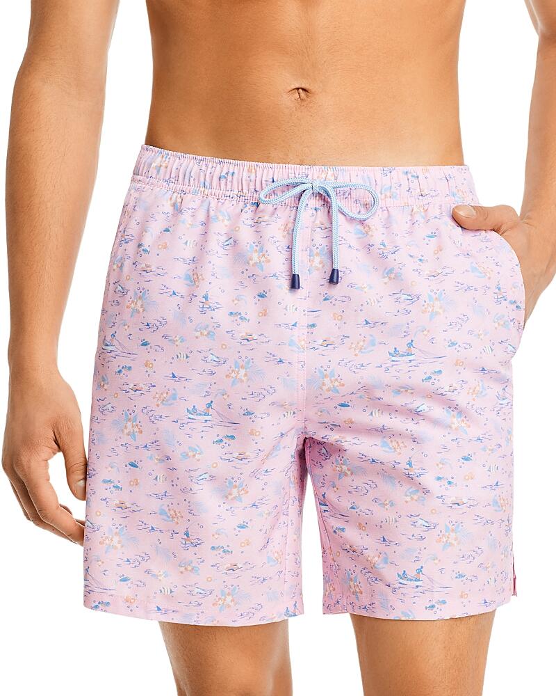 Peter Millar Crown Shark Sighting Print Swim Trunks, 7 Cover