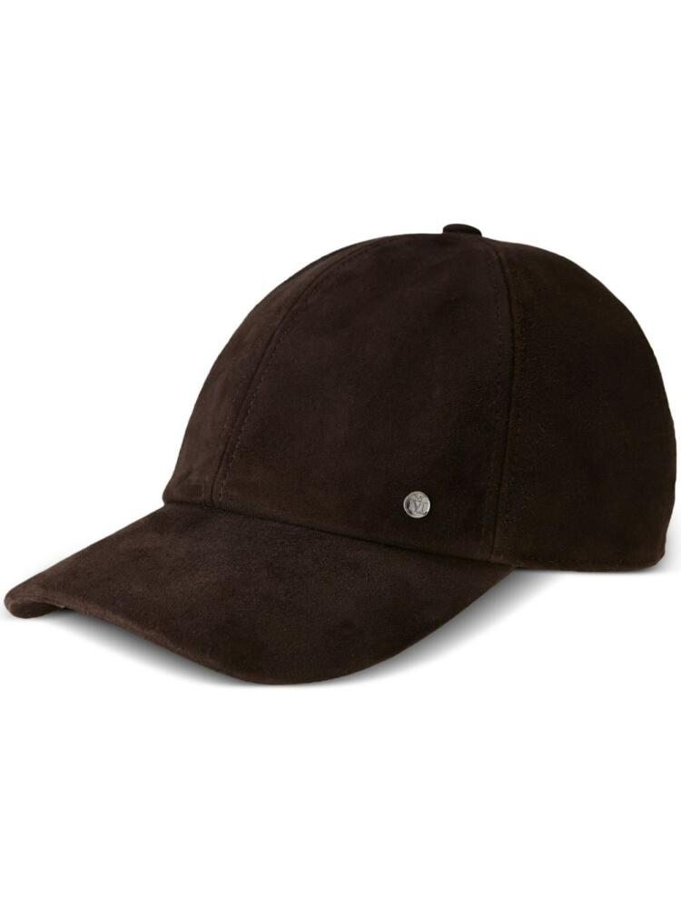 Maison Michel Tiger leather baseball cap - Brown Cover