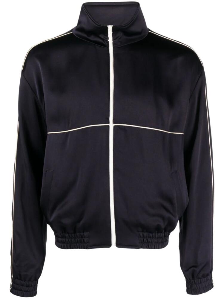 Saint Laurent zipped-up bomber jacket - Blue Cover