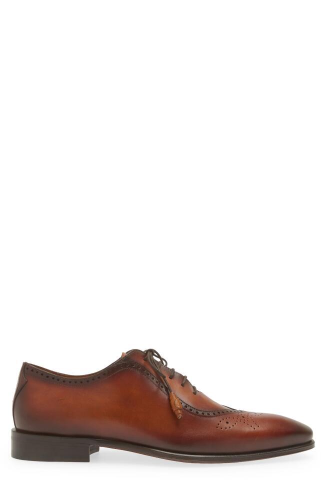 Mezlan Gasset Wingtip Oxford in Cognac Rust Cover