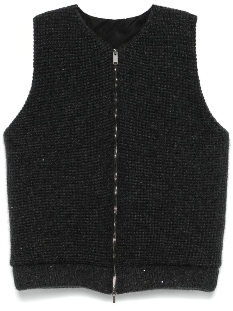 Fabiana Filippi sequin-embellished gilet - Grey Cover