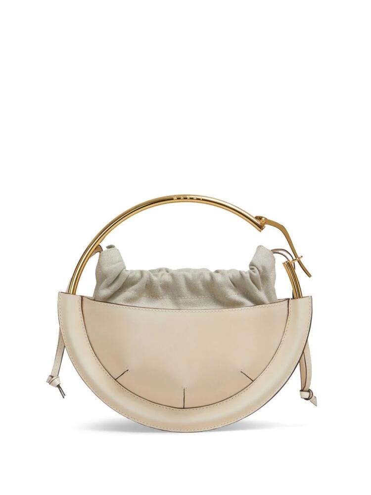 Marni small leather bucket bag - Neutrals Cover