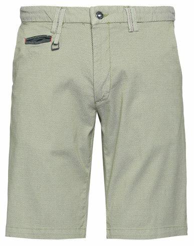 Yes Zee By Essenza Man Shorts & Bermuda Shorts Military green Cotton, Elastane Cover