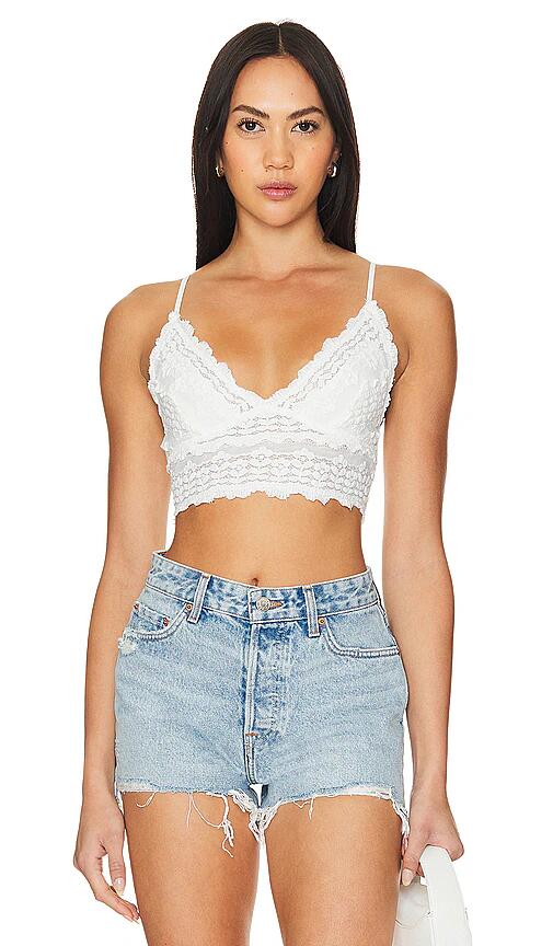 Free People Amina Bralette in White Cover