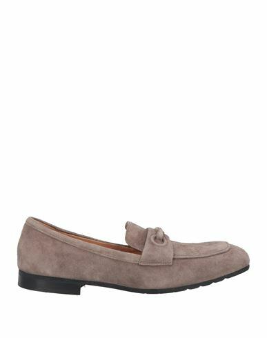 Mara Bini Woman Loafers Dove grey Soft Leather Cover