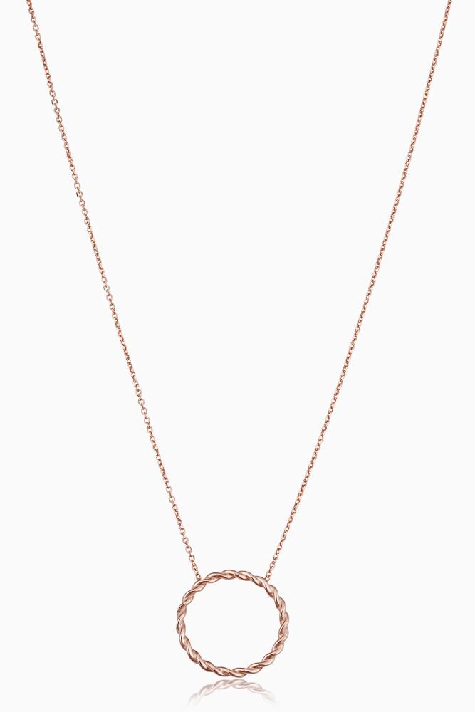 Oradina 14K Gold Caesar Pendant Necklace in Rose Gold Cover