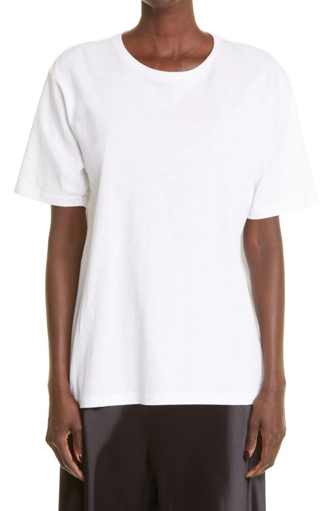 Khaite Mae Cotton T-Shirt in White Cover