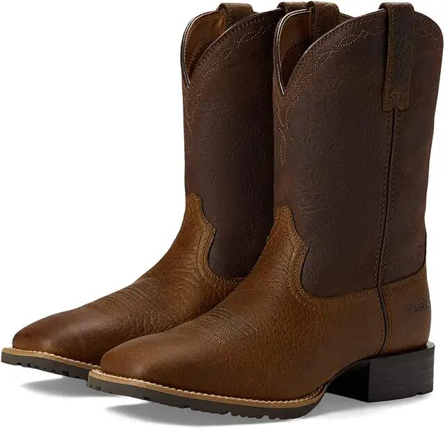 Ariat Hybrid Grit Western Boot (Earth/Alamo Brown) Men's Shoes Cover