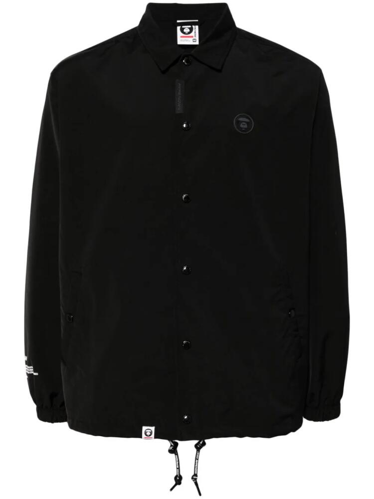 AAPE BY *A BATHING APE® logo-appliqué shirt jacket - Black Cover