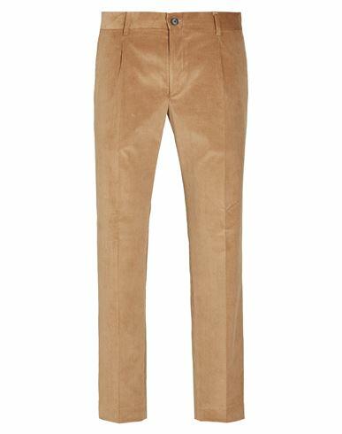 8 By Yoox Velvet Cotton Chinos Man Pants Beige Cotton, Elastane Cover