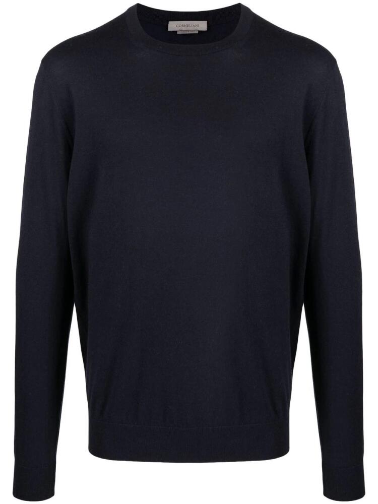 Corneliani crew neck pullover jumper - Blue Cover