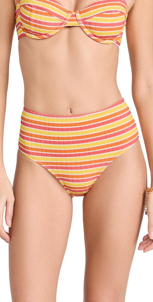 Solid & Striped Lilo Bikini Bottoms Sorbet Stripe Cover