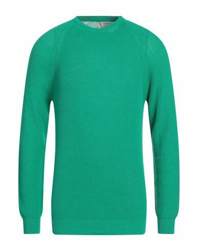 Laneus Man Sweater Emerald green Cotton Cover