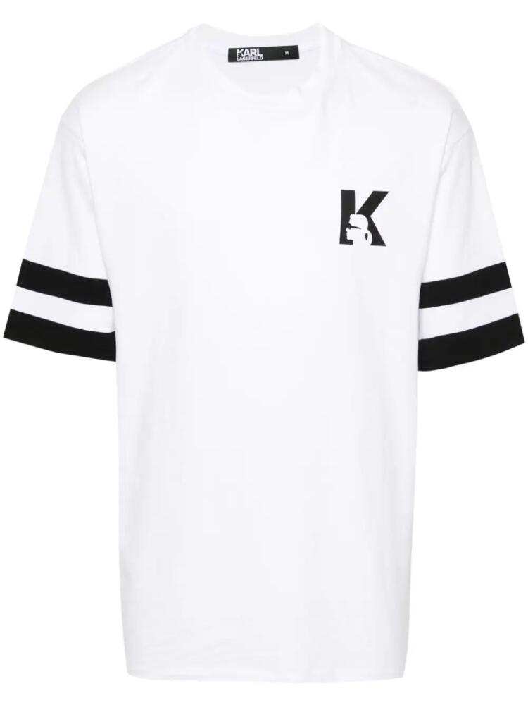 Karl Lagerfeld logo-print T-shirt - White Cover