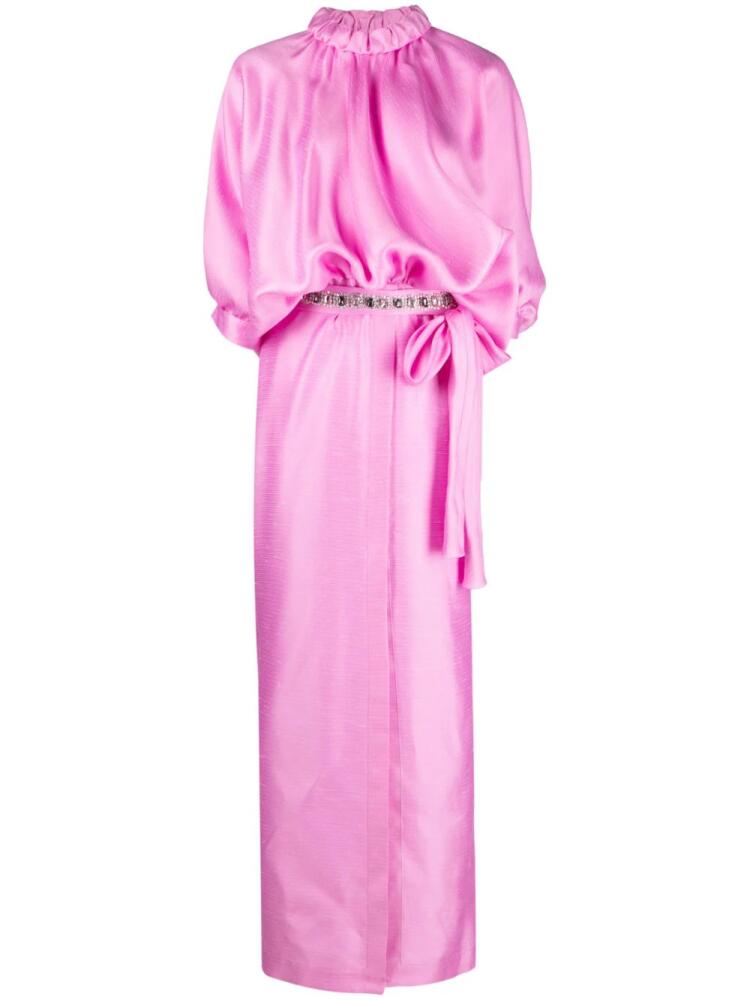 FENDI draped gazar gown - Pink Cover