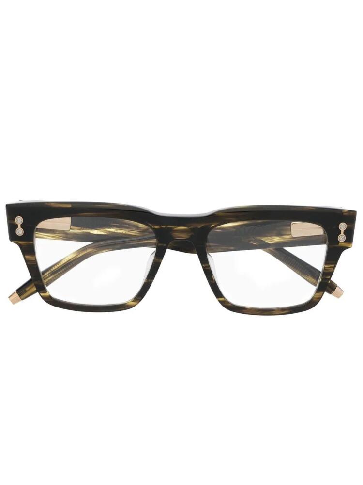 Akoni Columba square-frame glasses - Brown Cover