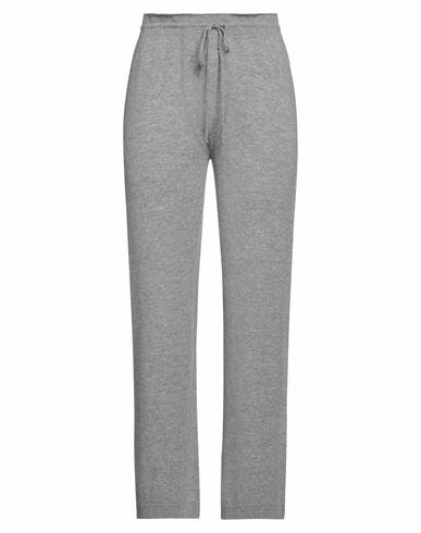 Blumarine Woman Pants Light grey Virgin Wool, Cashmere Cover