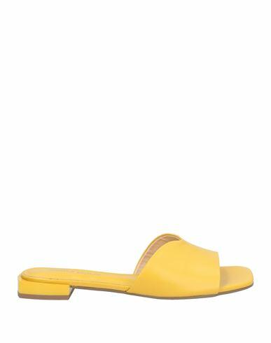 Miss Unique Woman Sandals Ocher Leather Cover