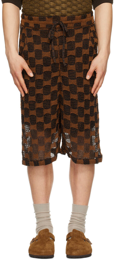 Isa Boulder SSENSE Exclusive Brown & Black Shorts Cover