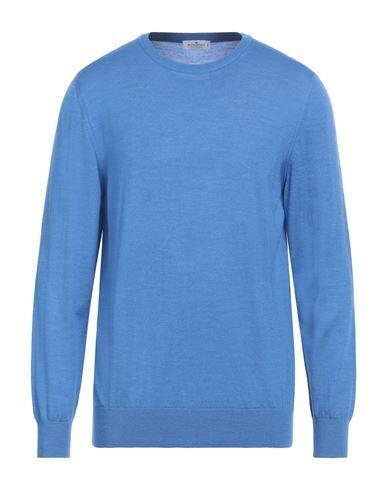 Sonrisa Man Sweater Azure Merino Wool, Silk, Cashmere Cover