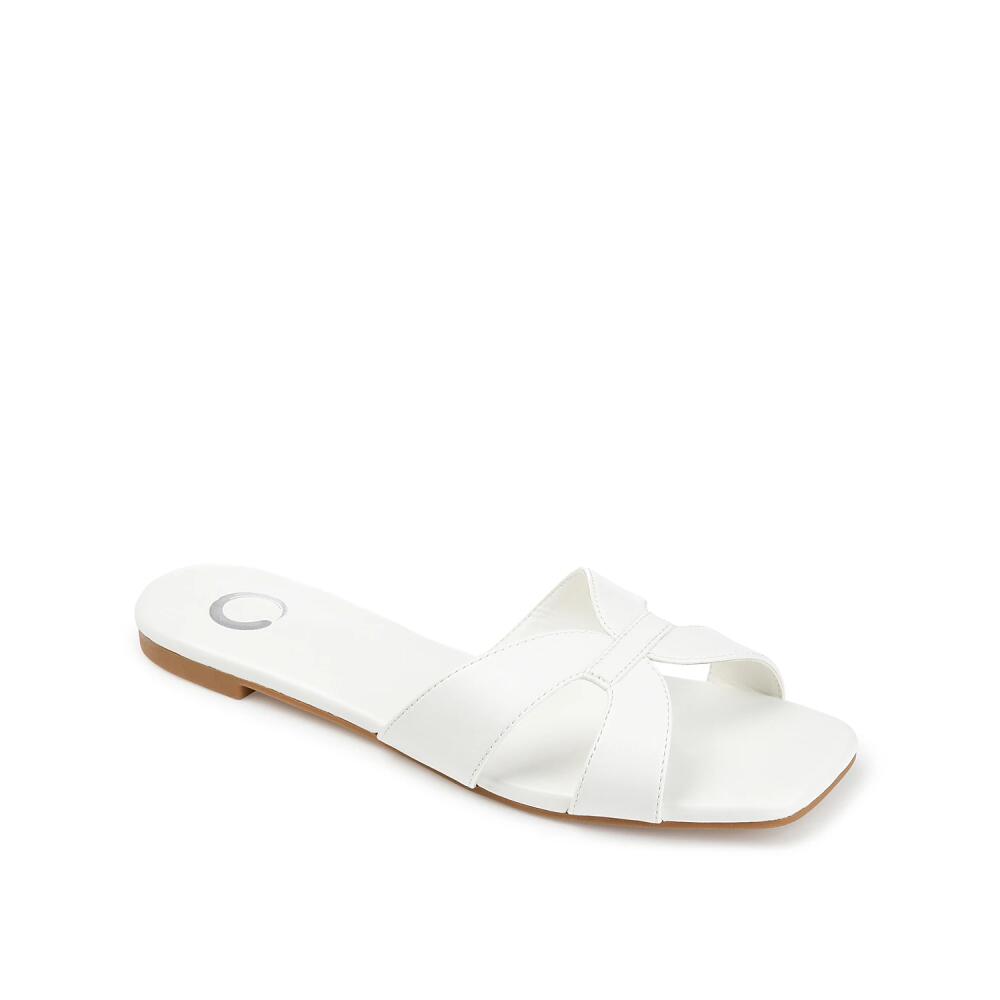 Journee Collection Taleesa Slide Sandal | Women's | White Cover