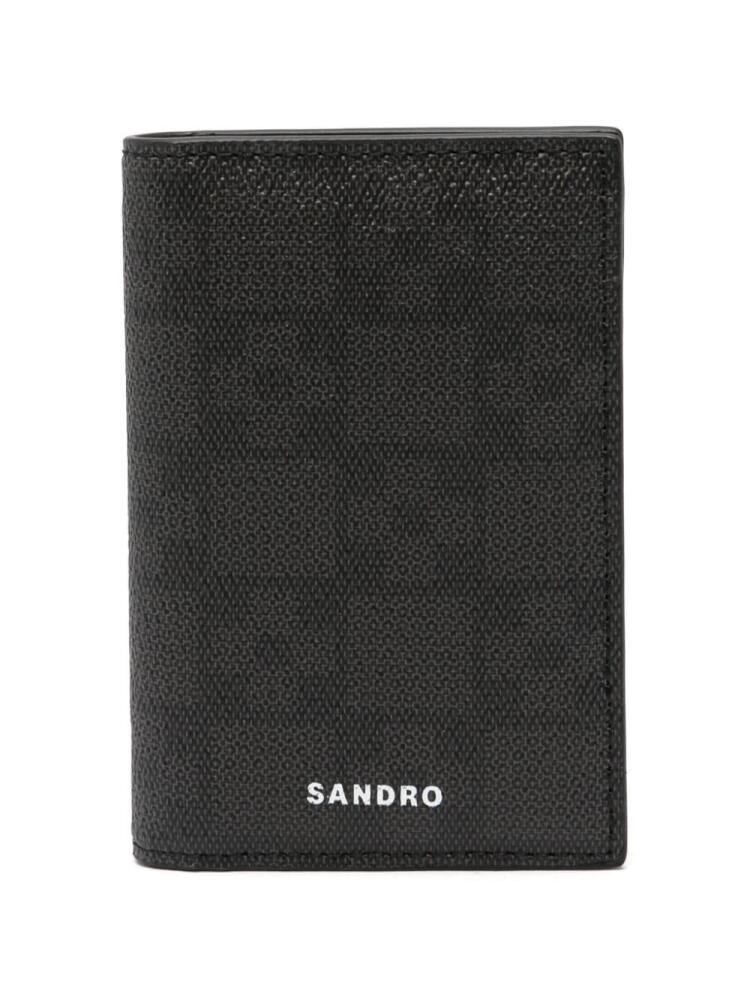 SANDRO Square Cross card holder - Black Cover