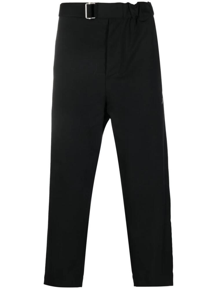 OAMC belted-waist straight trousers - Black Cover