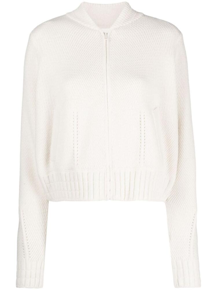 Ba&Sh zip-fastening baseball-collar jumper - Neutrals Cover