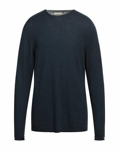 120% Lino Man Sweater Midnight blue Cashmere Cover