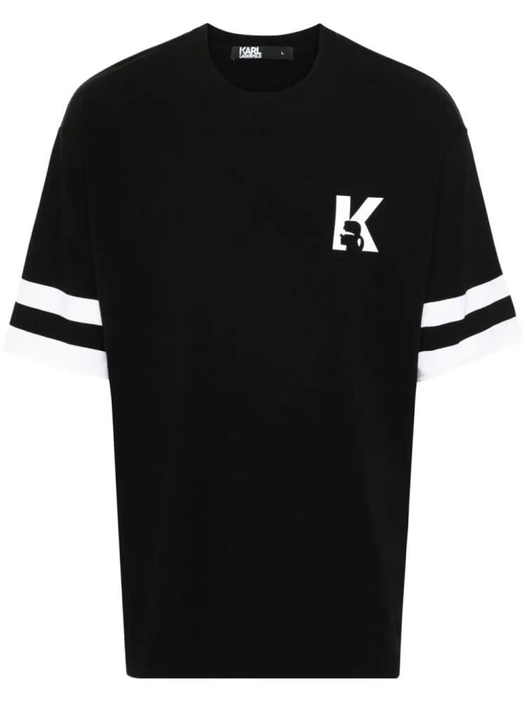 Karl Lagerfeld logo-print T-shirt - Black Cover