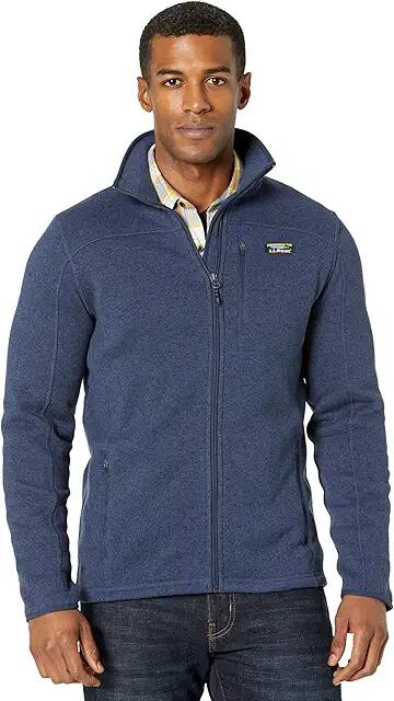 L.L.Bean Sweater Fleece Full Zip Jacket - Tall (Bright Navy) Men's Clothing Cover