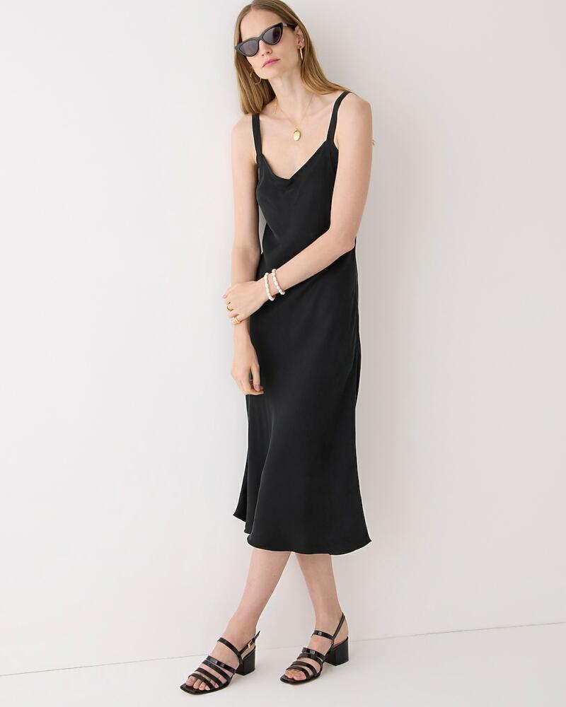 J.Crew Gwyneth V-neck slip dress in cupro blend Cover